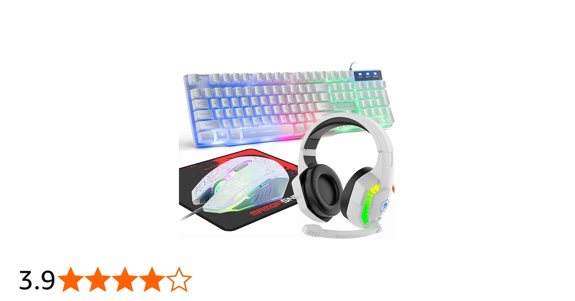 Amazon | Mamba snakeゲーミングキーボードマウスヘッドホンセット USB