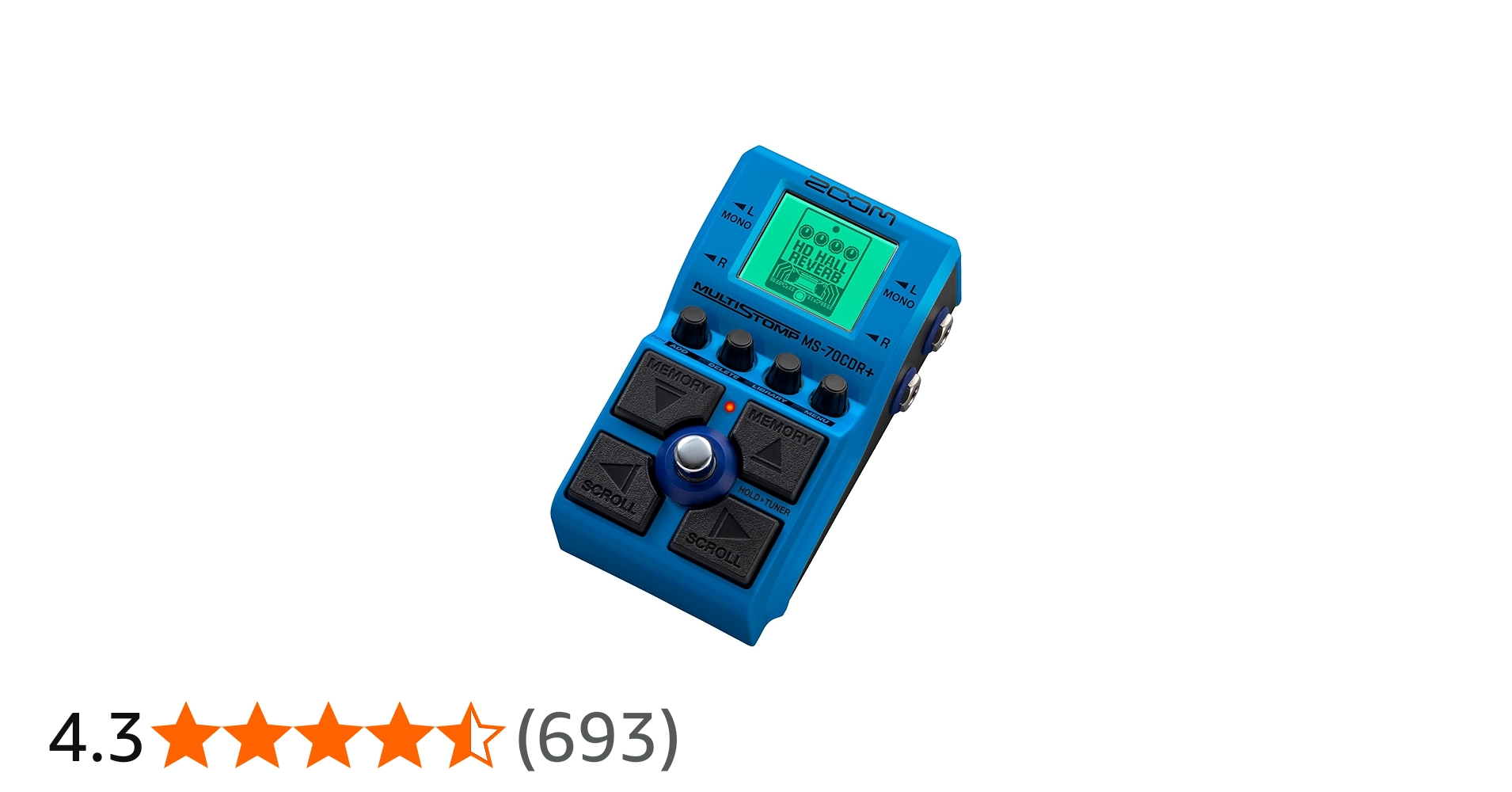 Amazon.co.jp: ZOOM MS-70CDR Plus 空間系マルチストンプ 149