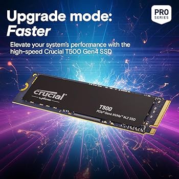Amazon.com: Crucial T500 PCIe Gen4 NVMe 2TB SSD, Up to 7,400MB/s