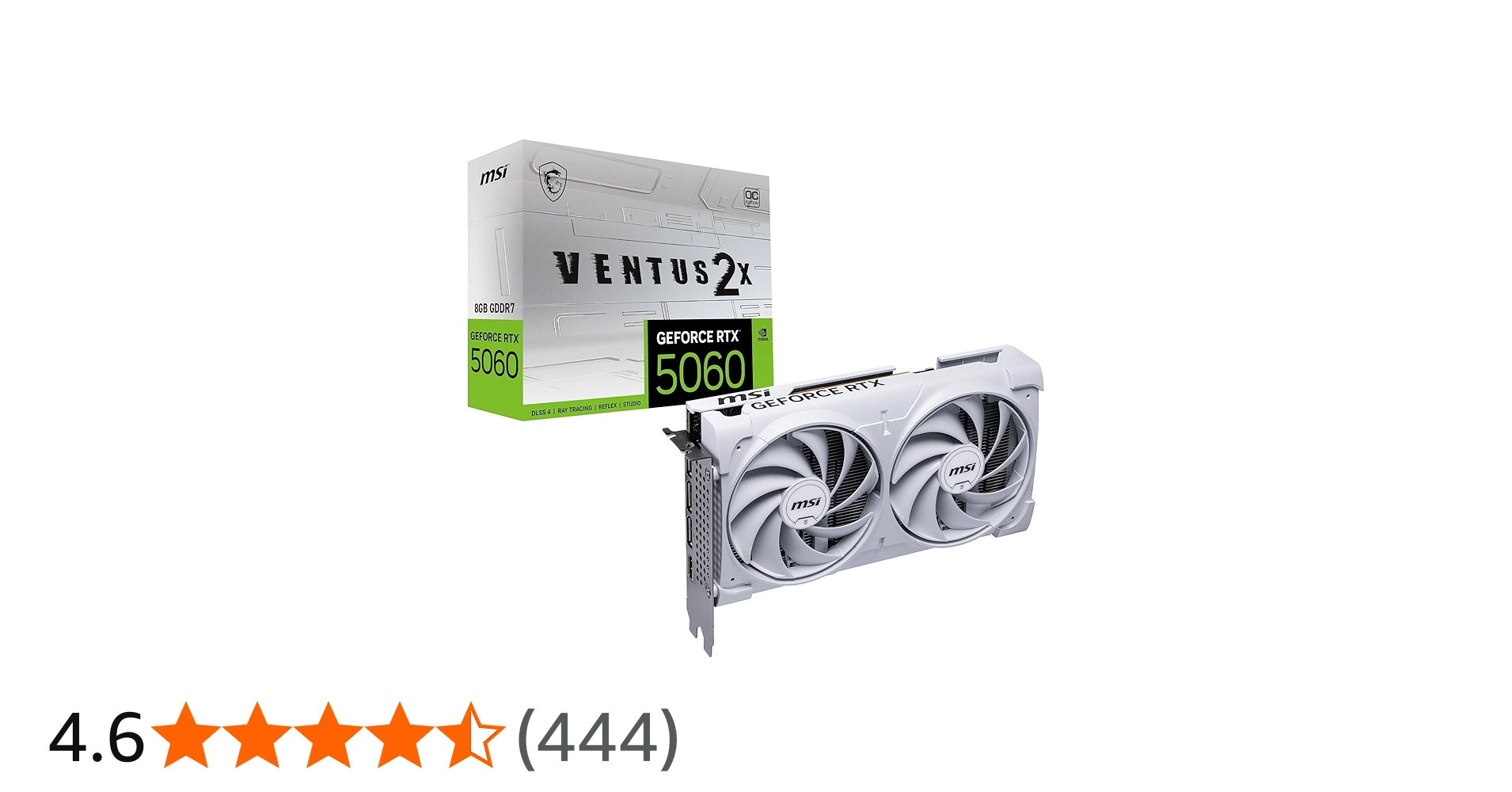 Amazon | MSI GeForce RTX 5060 8G VENTUS 2X OC WHITE グラフィックス
