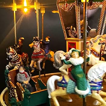 Amazon | レアミスタークリスマスメリーゴーランドオルゴール