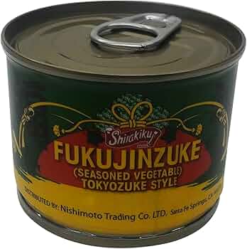 Amazon.com: Shirakiku, Fukujinzuke Tokyo Can, 5.3 Ounce : Grocery