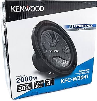Amazon.co.jp: Kenwood KFC-W3041 車用サブウーファー 最大電力2000