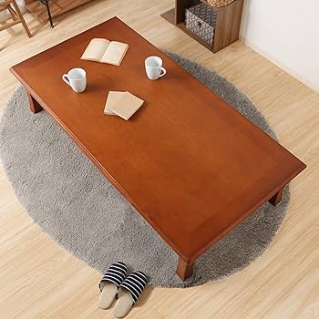 Amazon｜不二貿易 座卓 テーブル 折りたたみ 幅150×奥行75×高さ34cm