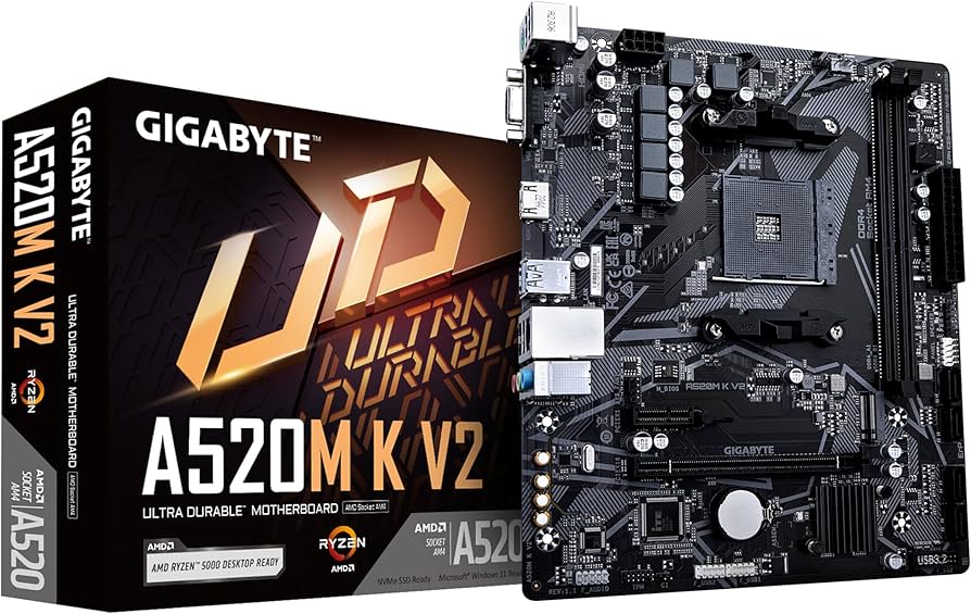 Amazon.com: GIGABYTE A520M K V2 (REV. 1.0) CHIPSET AMD A520 AM4
