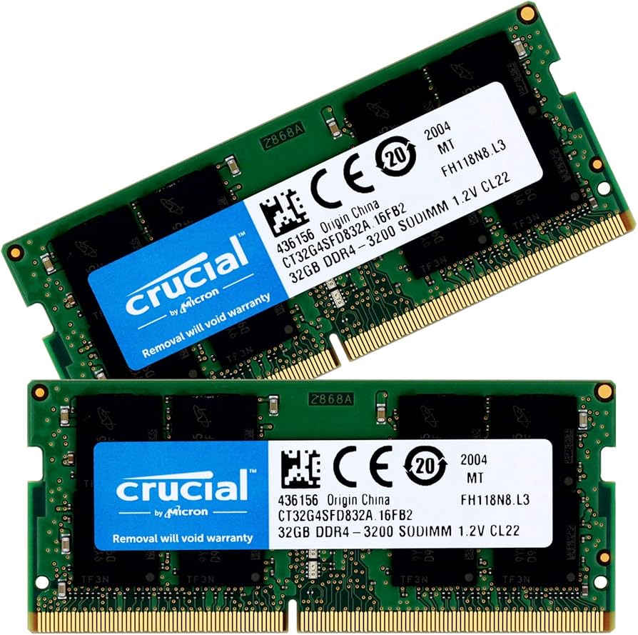 Amazon.co.jp: Crucial ノートPC用 メモリ PC4-25600(DDR4-3200) 64GB