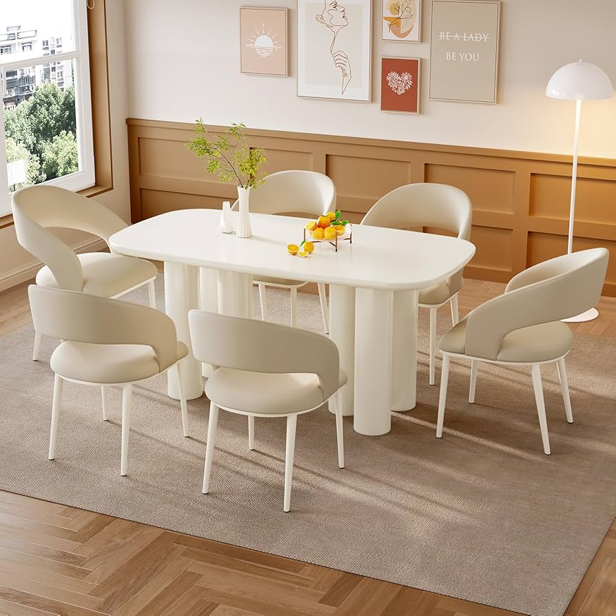 Amazon｜GraceNook ダイニングテーブルセット 6人掛け 4人用 食卓