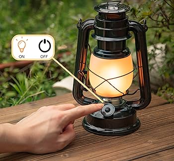 Amazon.com: YAKii LED Vintage Flame Lantern Metal Outdoor Hanging
