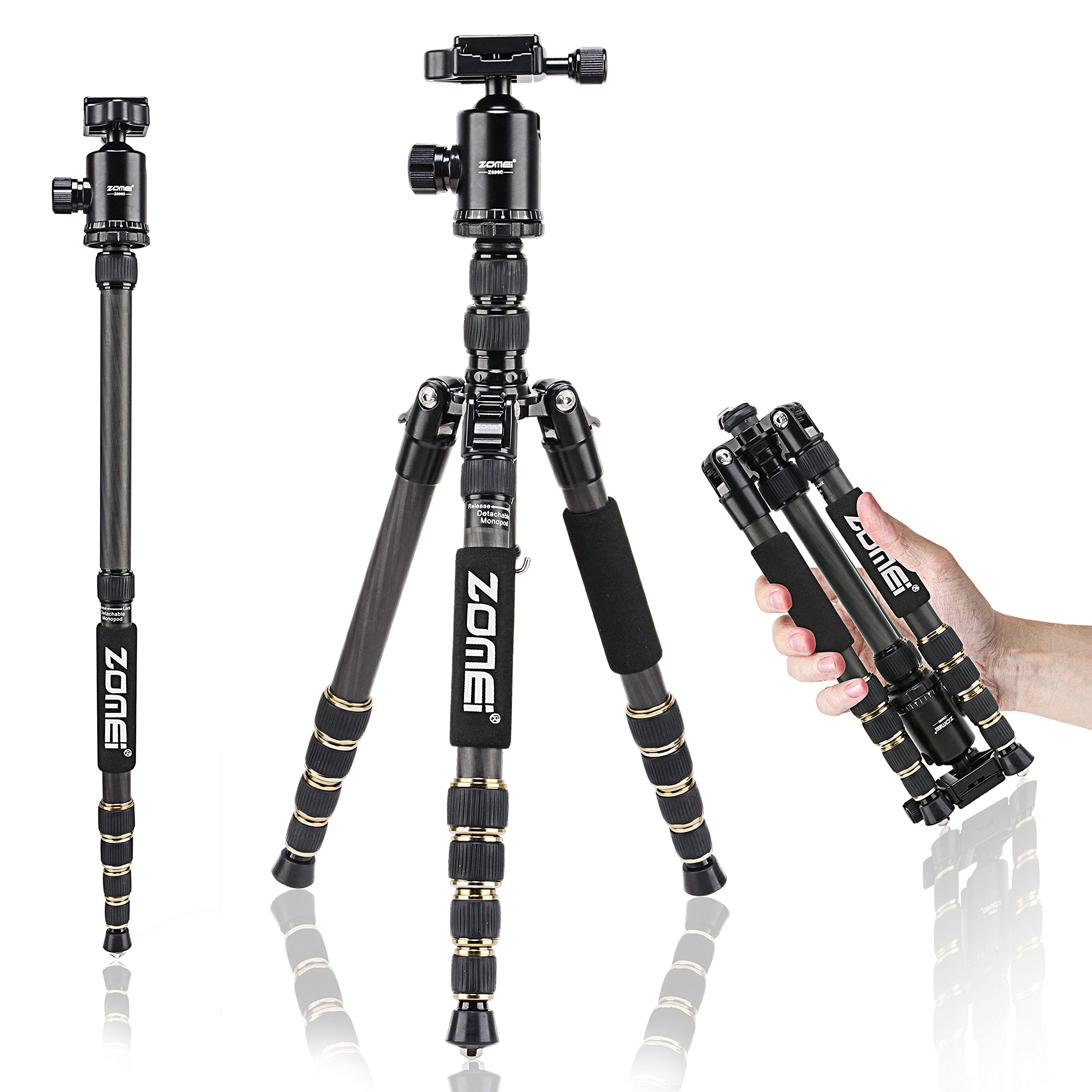 Amazon.com : ZOMEI Z669C Carbon Fiber Portable Tripod with Ball