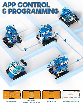 Amazon.com: Opmind 5 in 1 STEM Robot Building Toys for Boys Age 8