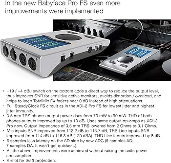 Amazon.com: Babyface Pro FS 24 Channel 192khz High Precision USB