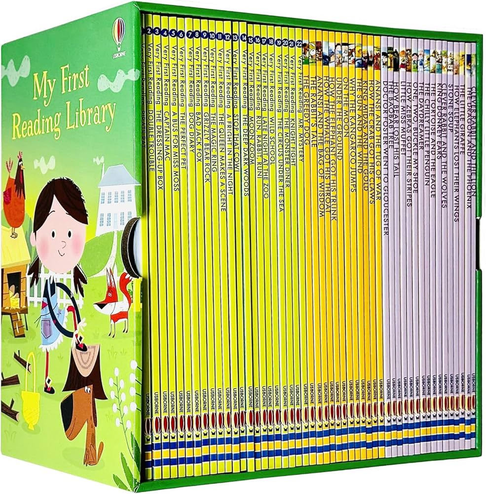 Usborne My Very First Reading Library 50 Books Set Collection Pack