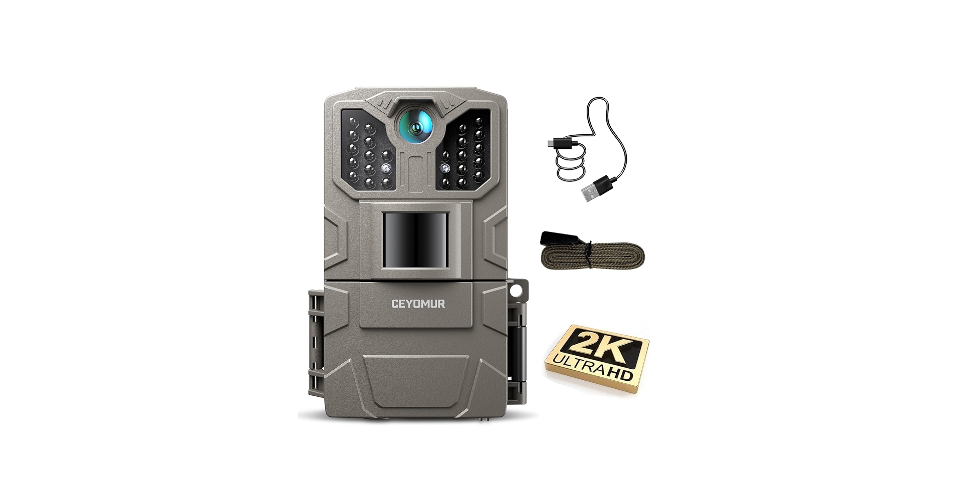 Amazon.com: CEYOMUR Trail Camera, 36MP HD Trail Cam with 850nm IR