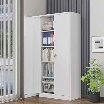 Amazon.co.jp: 【法人割引】OSJ スチール書庫 キャビネット 鍵付き