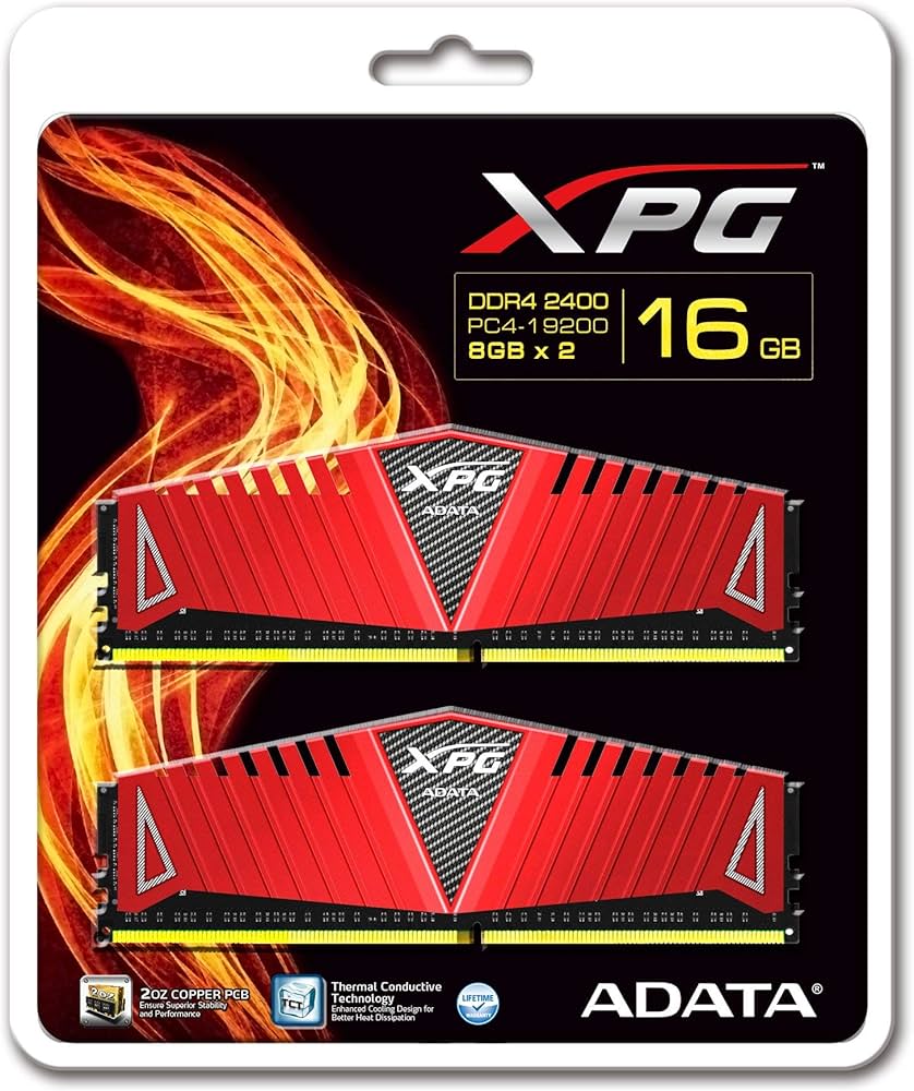 ADATA 16GB (2 x 8GB) XPG Z1 DDR4 PC4-19200 2400MHz 288-Pin Desktop