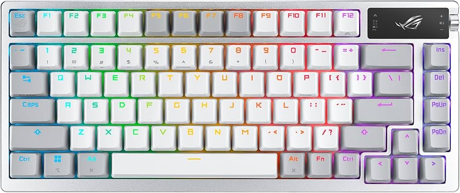Amazon.co.jp: ASUS ゲーミングキーボード ROG Azoth Moonlight White