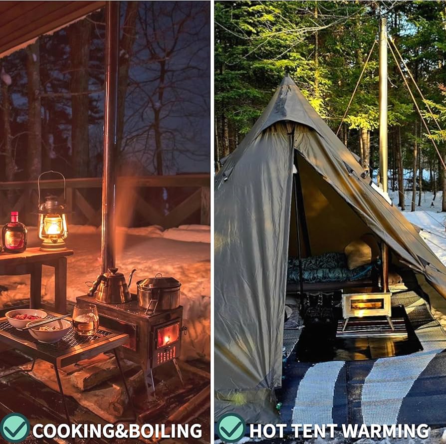 Amazon.com: DANCHEL OUTDOOR HS6 Collapsible Hot Tent Stove 304