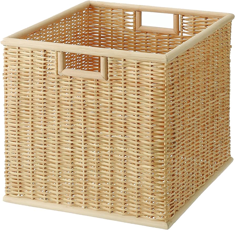 Amazon.co.jp: 無印良品 ブリ材角型バスケット 特大 幅35×奥行37×高さ