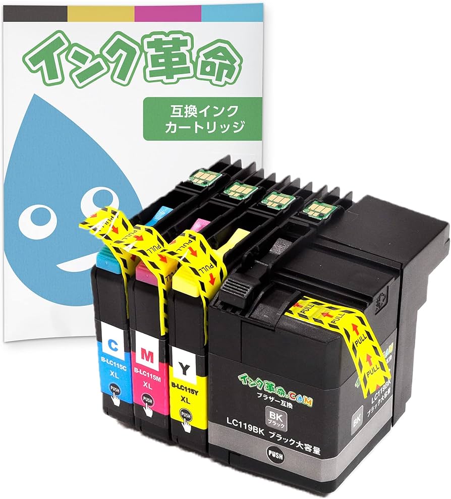 Amazon.co.jp: 【インク革命】 brother用 LC119/115-4PK 互換インク 4