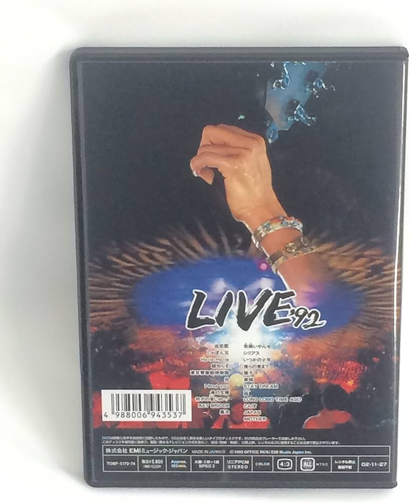 Amazon.co.jp: TSUYOSHI NAGABUCHI LIVE'92 JAPAN IN Tokyo DOME [DVD
