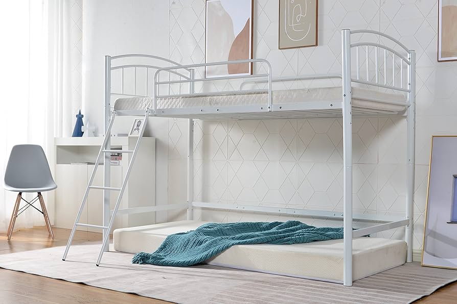 Amazon｜LAONID ロフトベッド パイプベッド ベッドフレーム シングル