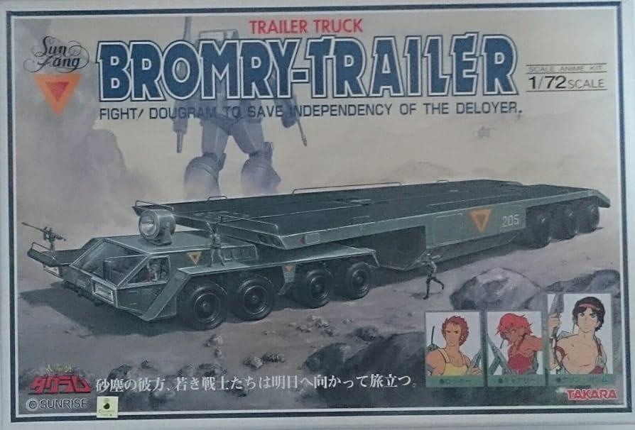 Amazon.co.jp: タカラ 太陽の牙ダグラム 1/72トレーラートラック