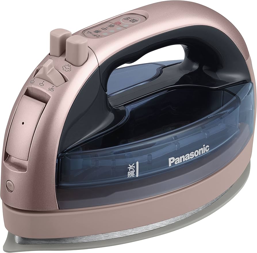 Amazon | パナソニック コードレススチームWヘッドアイロン ピンク