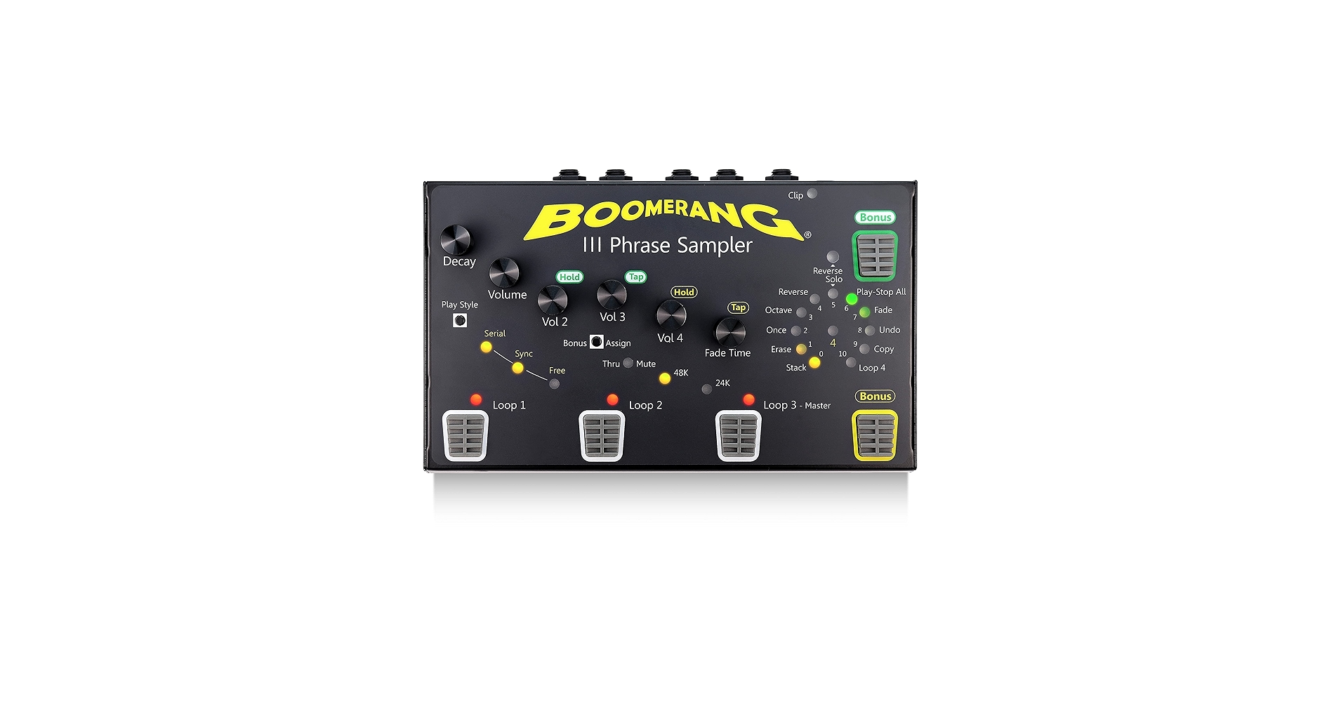 Amazon.com: Guitar Looper Pedal BOOMERANG III - Run 4 Separate