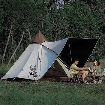 Amazon.co.jp: WOLF WALKER 4-5 人キャンプテントティピーインドの