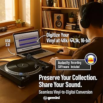 Amazon.co.jp: Gemini Direct Drive DJ ターンテーブル ビニール