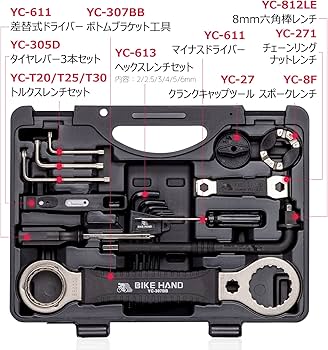 Amazon.co.jp: BIKE HAND 自転車 工具セット 22点 シマノ対応 整備