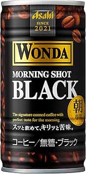 Amazon.co.jp: アサヒ飲料 ワンダ モーニングショット ブラック 185g