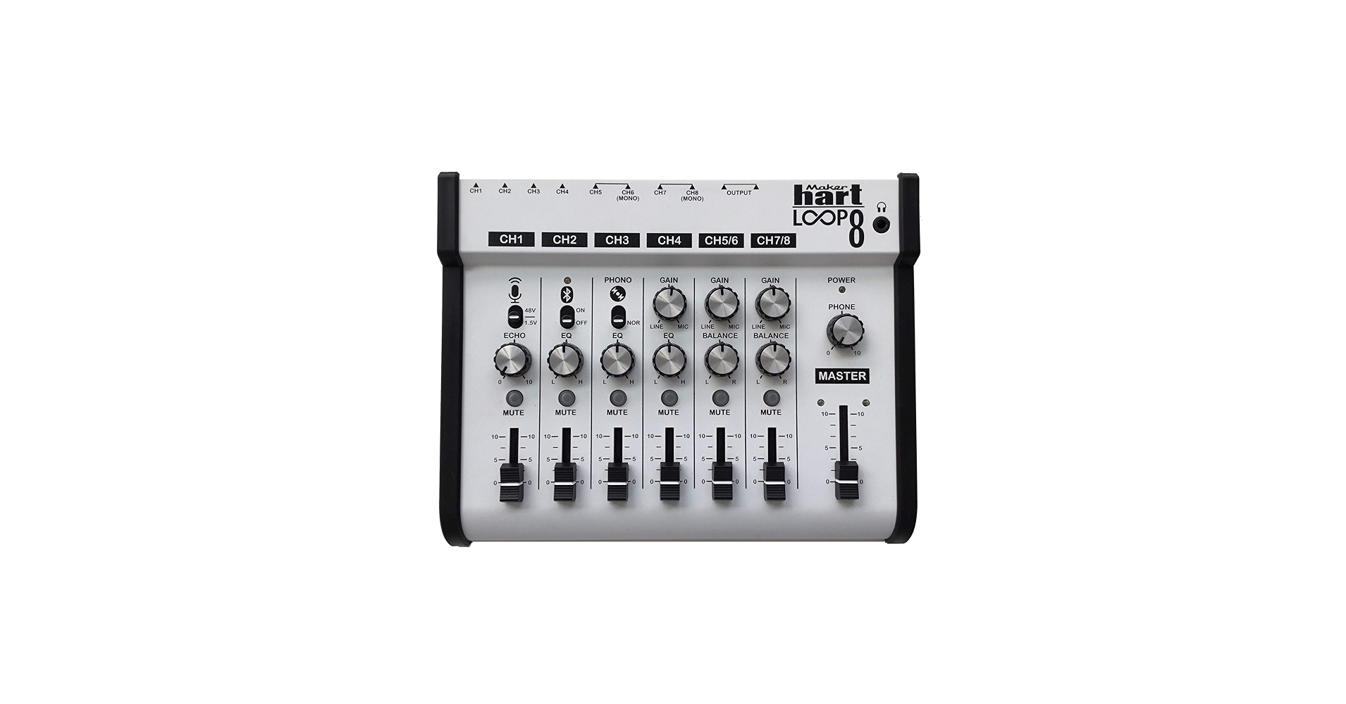 Amazon.com: Maker hart Loop Mixer 8 3.5mm/6.3mm JACK/Bluetooth
