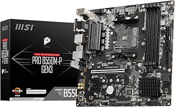 Amazon | MSI PRO B550M-P GEN3 マザーボード、Micro-ATX、AM4 - AMD