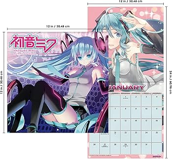 Amazon | 2025年 初音ミク 壁掛け カレンダー | 輸入版カレンダー