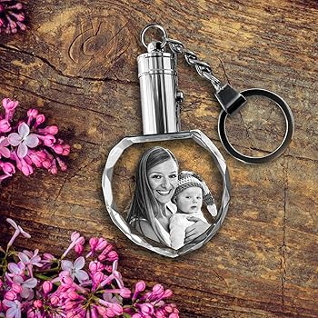 Amazon.com: ArtPix 3D Crystal Photo Custom Keychain Picture