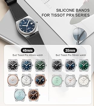 Amazon.co.jp: Stanchev Tissot PRXウォッチシリーズ用ストラップ