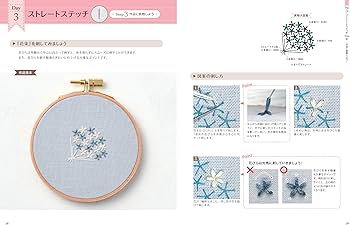 30日でまなぶ刺繍の基本ステッチ | 刺繍のとりこ |本 | 通販 | Amazon