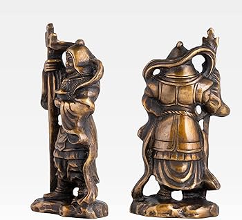 Amazon｜吉兆七福神 毘沙門天（銅製/上味色）仏師：旭峰 原型＿仏像