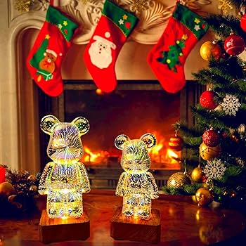 Amazon.co.jp : GZKPL トゥインクルベアランプ クマナイトライト 3D