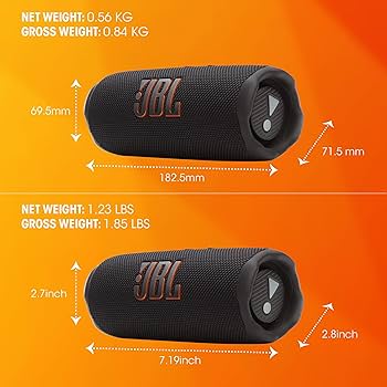 Amazon | JBL Flip 7 - ポータブル防水&落下防止スピーカー、AI