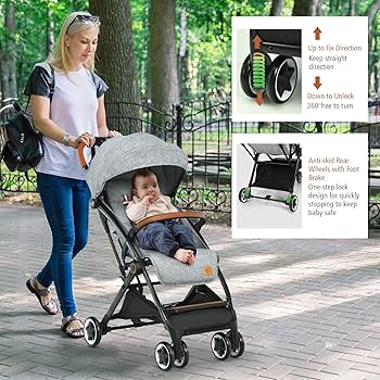 Amazon.com : BABY JOY Lightweight Baby Stroller, Compact Toddler