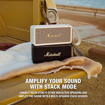 Amazon.com: Marshall Middleton Portable Bluetooth Speaker - Cream