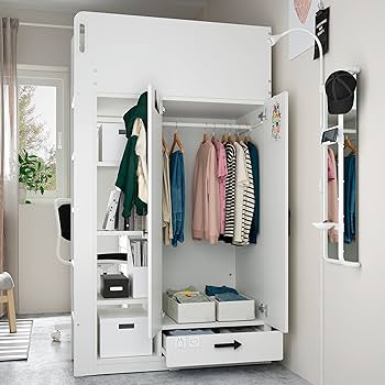Amazon｜IKEA SMÅSTAD ロフトベッド 90x200cm ホワイトホワイト/デスク