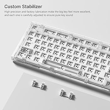 Amazon | Womier 75%カスタムキーボードキット - ガスケットマウント