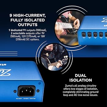 Amazon | Strymon Zuma 拡張可能高電流ギターエフェクト DCペダル電源