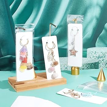 Amazon | 台紙 ブレスレット キーホルダー用 100枚入り OPP袋付き 展示