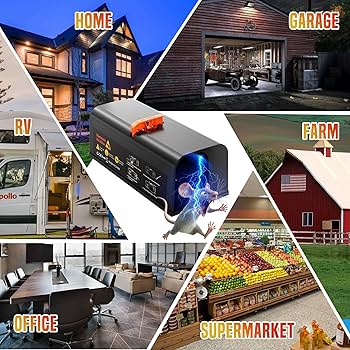 Amazon.co.jp: ネズミトラップ 2個パック - 屋内用電動マウストラップ