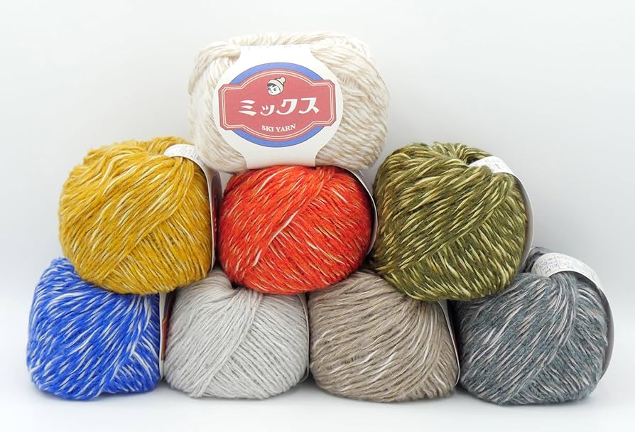 Amazon | 元廣 SKI YARN (スキー毛糸) スキーミックス 並太 COL. 4107