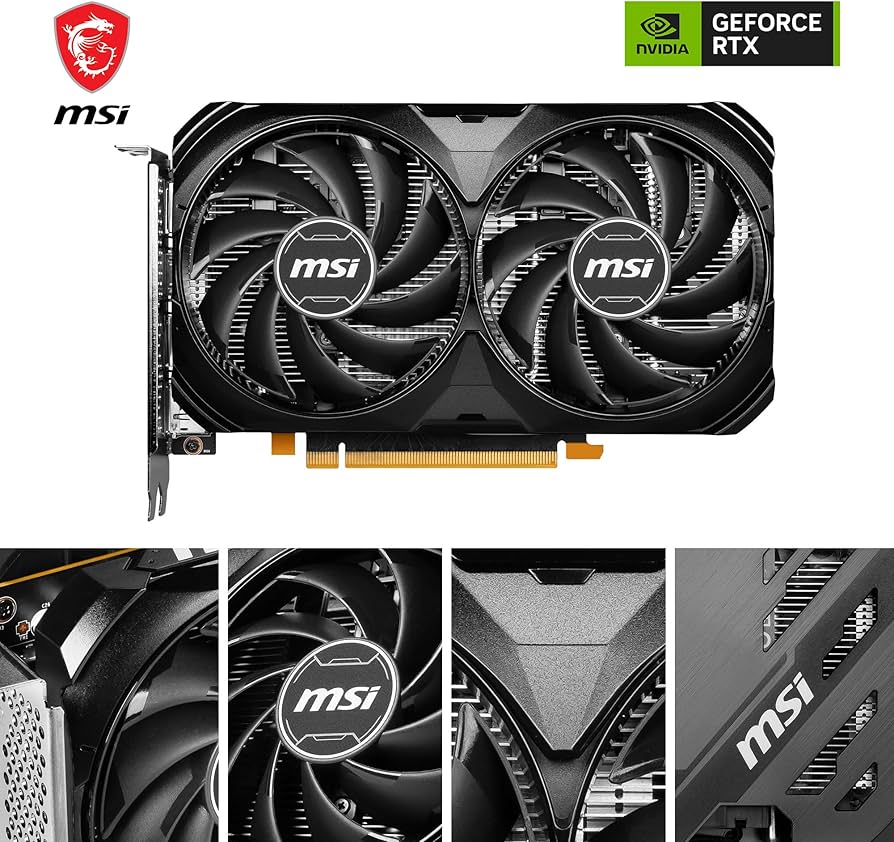 Amazon.com: MSI GeForce RTX 4060 Ventus 2X Black 8G OC Gaming